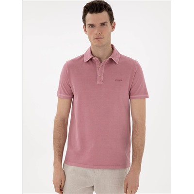 Gül Kurusu Slim Fit Tişört