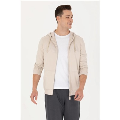 Erkek Bej Sweatshirt