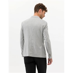 Gri Spor Keten Karışımlı Blazer Ceket