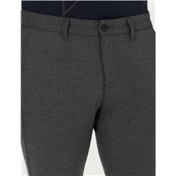 Gri Slim Fit Kanvas Pantolon