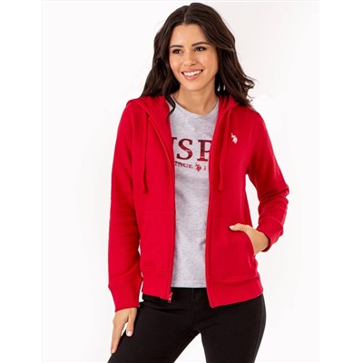 FLEECE FULL ZIP LOGO HOODIE