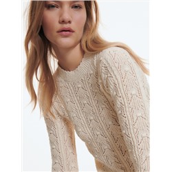 Durchbrochener Pullover