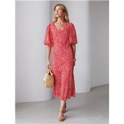 Платье женское красный