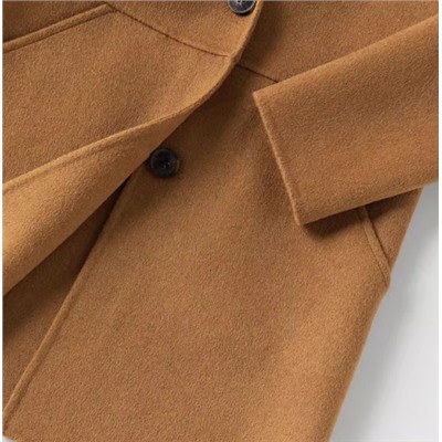 Детское шерстяное пальто средней длины