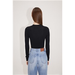 Body de lana Negro