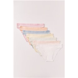 Pack 7 bragas clásicas algodón soft logo