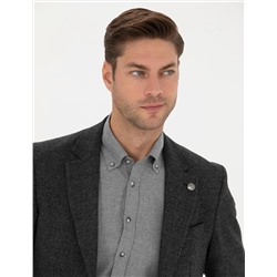 Füme Slim Fit Ceket