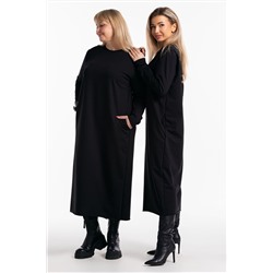 Платье-футер-длинное