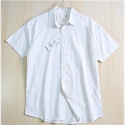 Мужская рубашка для поездок на работу из прохладного льна Tencel с коротким рукавом