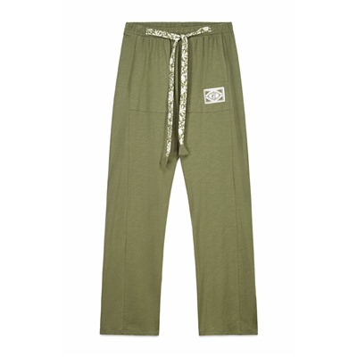 Pantalón largo algodón verde