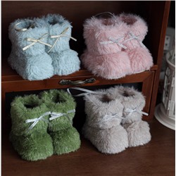 Плюшевые сапожки. Украшения на елку