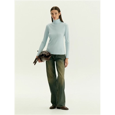 Водолазка из вискозы с добавлением шерсти, B2285/flo