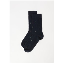 Kurze Herrensocken mit Allover-Muster
