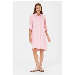 Kadın Pembe Dokuma Elbise