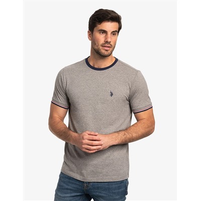 SIGNATURE STRIPE TRIM RINGER T-SHIRT