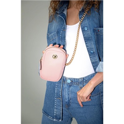 Kadın Koyu Pudra Telefon Çantası