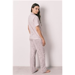 Pijama camisero algodón rayas Grogu