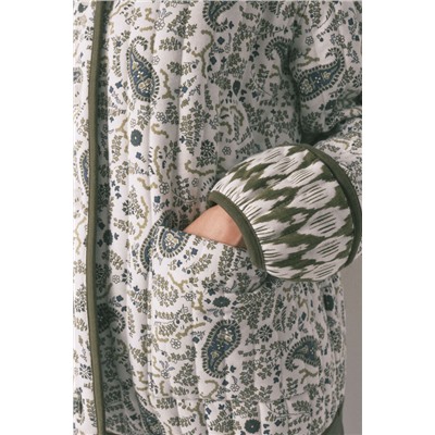 Chaqueta acolchada estampado Paisley