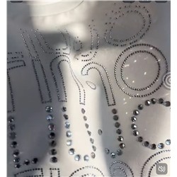 Женская толстовка со стразами