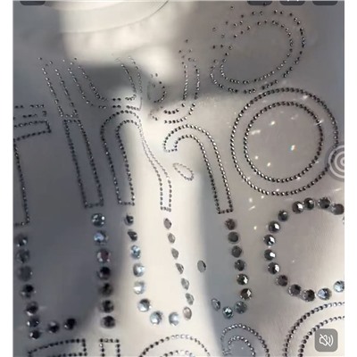 Женская толстовка со стразами