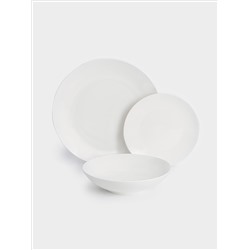 Сервиз обеденный, 4 перс, 12 пр, фарфор P, белый, White Basics