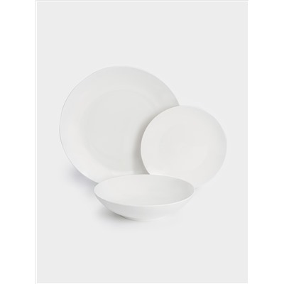 Сервиз обеденный, 4 перс, 12 пр, фарфор P, белый, White Basics