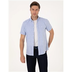 Mavi Regular Fit Kısa Kollu Gömlek
