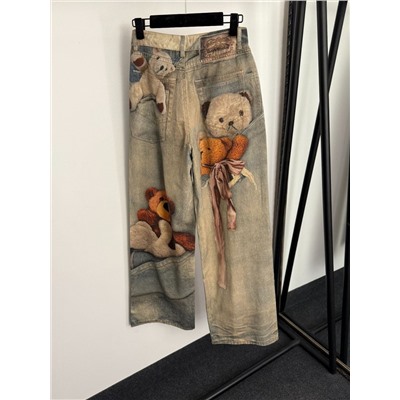 Женские оригинальные джинсовые брюки в стиле ретро   Acn*e Studio*s