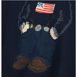 Свитер из хлопка с мультяшным медведем РАЛЬ*Ф Л