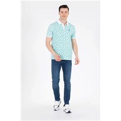 Erkek Mint Polo Yaka Tişört