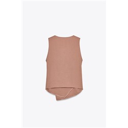 TOP CHALECO FLUIDO CRUZADO