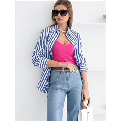 Топ из премиального хлопка с эластаном