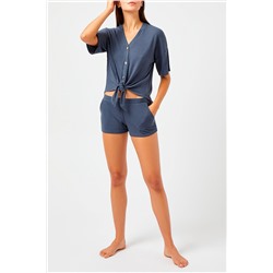 Рубашка Tova темно-синяя