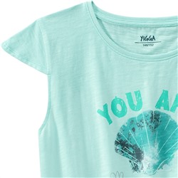 Mädchen T-Shirt mit Muschel-Print