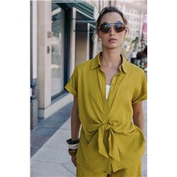 CAMISA NUDO CON LINO