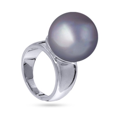 Кольцо (Майорка16мм серо-голубая; покрытие родий), Есть комплект