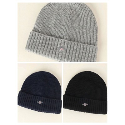 Мужская шерстяная шапка на подкладке  Gan*t