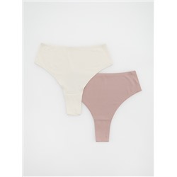 Nahtlose Slips, 2er-Pack