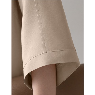 Блузка с широкими рукавами 3/4 из плотного лиоцелла