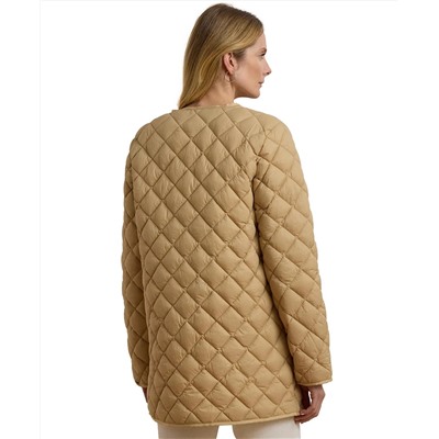 Lauren Ralph Lauren Women's Button-Front Collarless Coat