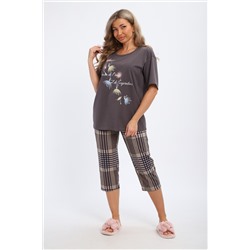 Костюм домашний футболка с бриджами арт.1429б