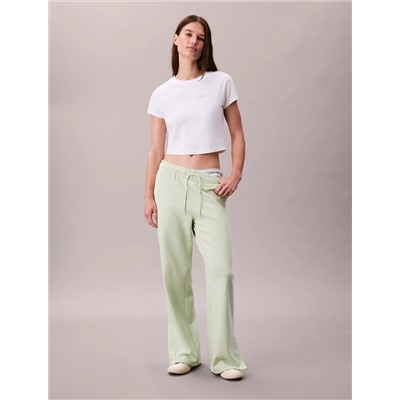 French Terry Wide Leg Sweatpants