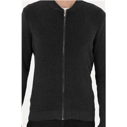 Erkek Antrasit Melanj Basic Triko Hırka