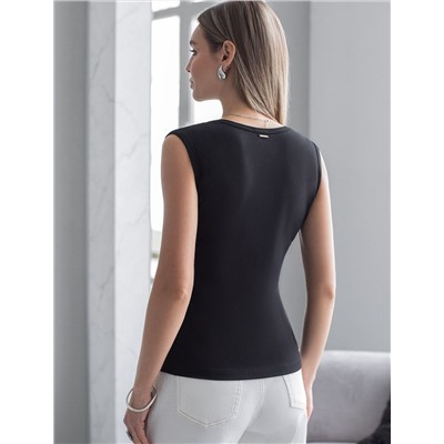 Топ из премиального хлопка с эластаном