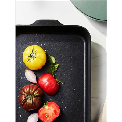 Форма для запекания, 38x28.5x5.5 см, зелёная, с покрытием, Agile