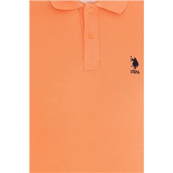 Erkek Turuncu Basic Polo Yaka Tişört