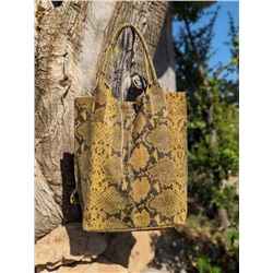 AB.Zapatos 1619/2 New · R · Amarillo+PELLE - Shopper PITON OCRA АКЦИЯ