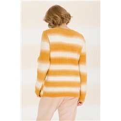 Kadın Safran Bisiklet Yaka Kazak