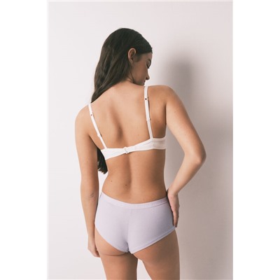 Pack 2 bragas bóxer algodón lila, verde