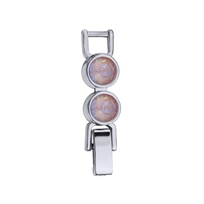 Удлинитель Теннис 2см (кристаллы SW пыльная роза 6мм; покрытие родий)